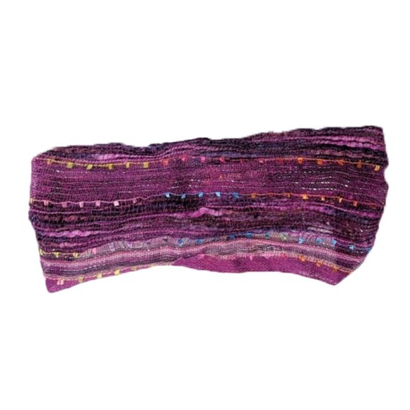 PacSun Accessories - Dark Pink Magenta Stripped Metallic Headband New